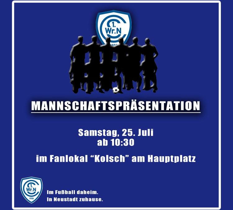 Mannschaftspräsentation im Kolsch
